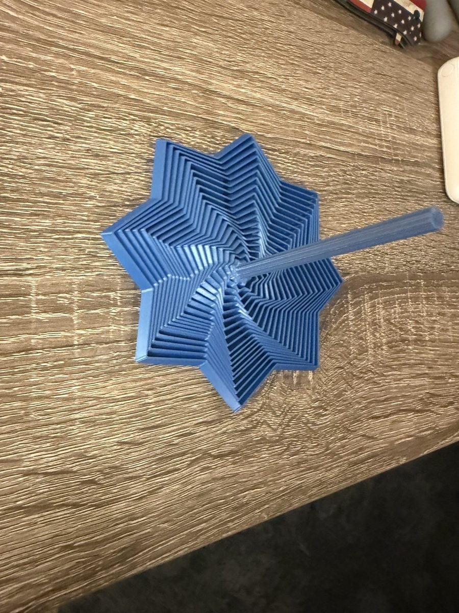 Blue star fidget spinner
