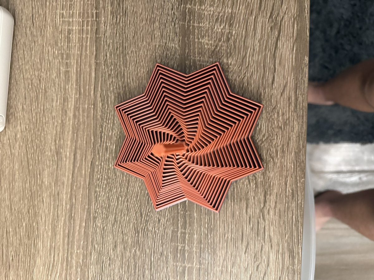 Red star fidget spinner