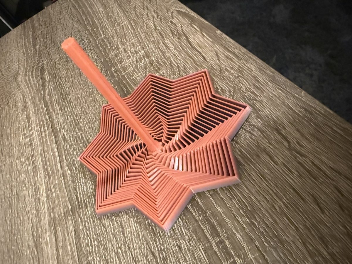 Red star fidget spinner