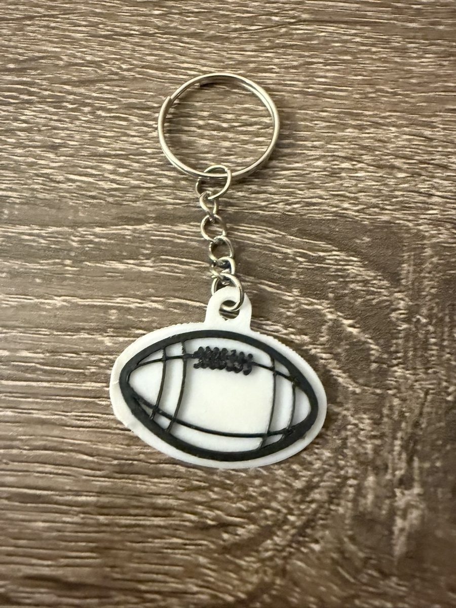 Football keychain