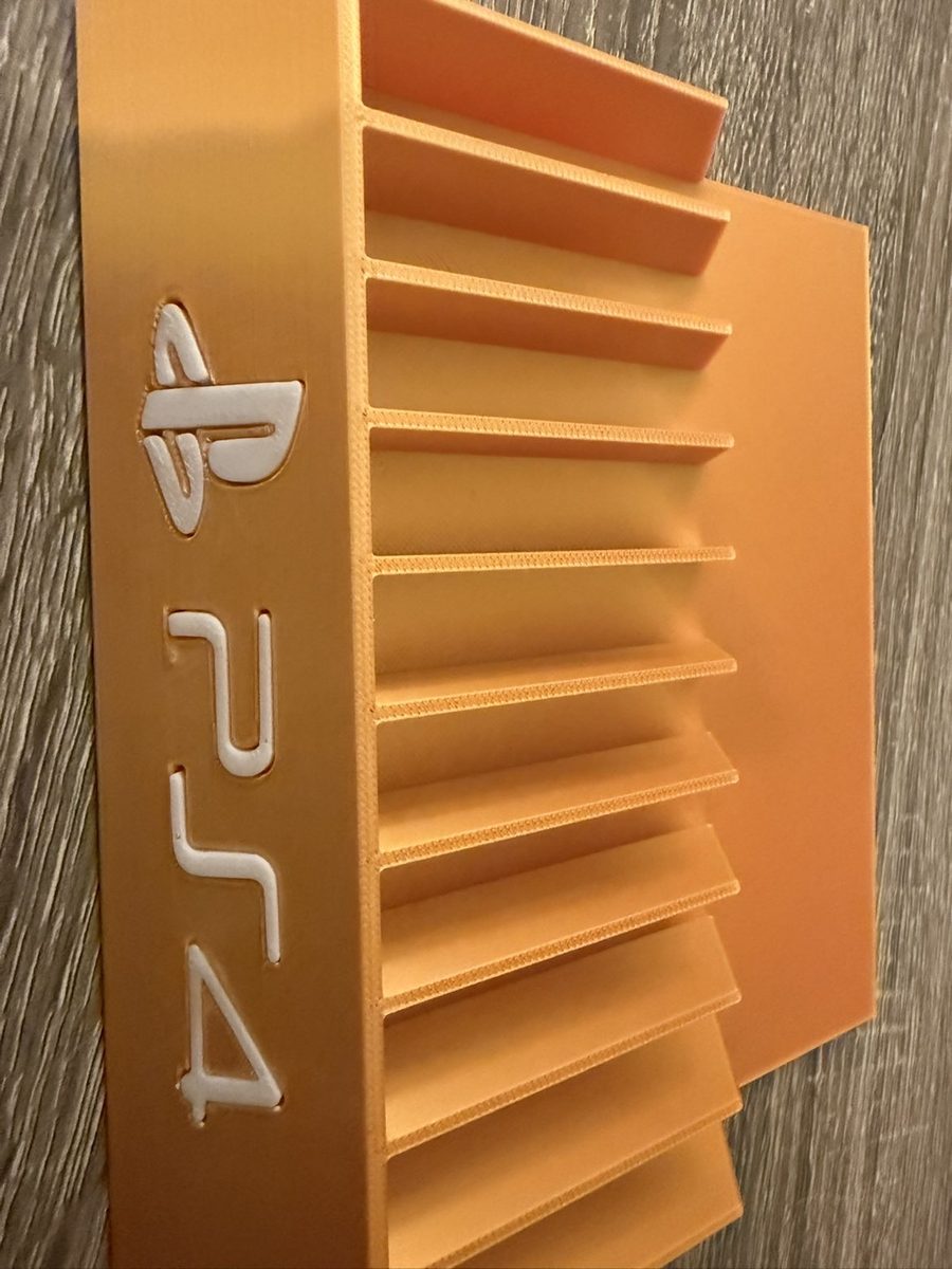 Orange PS4/PS5 game holder