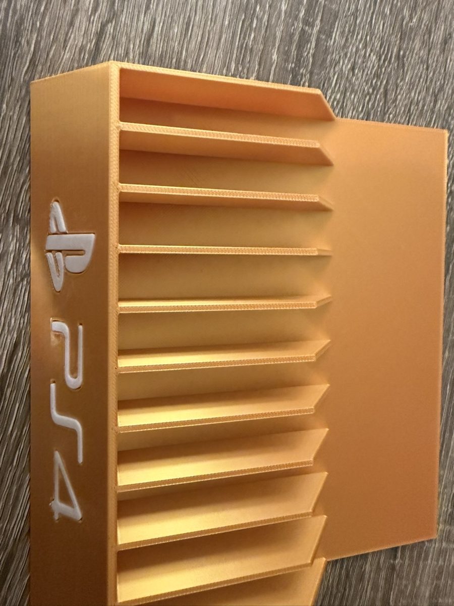 Orange PS4 game holder