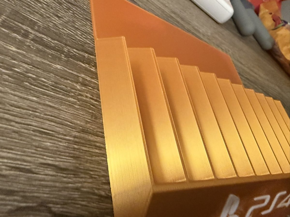 Orange game holder